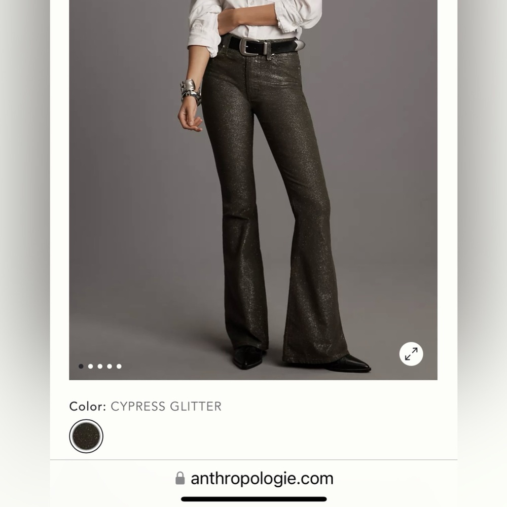 Hudson Holly high rise flare Glitter jeans
